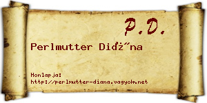 Perlmutter Diána névjegykártya